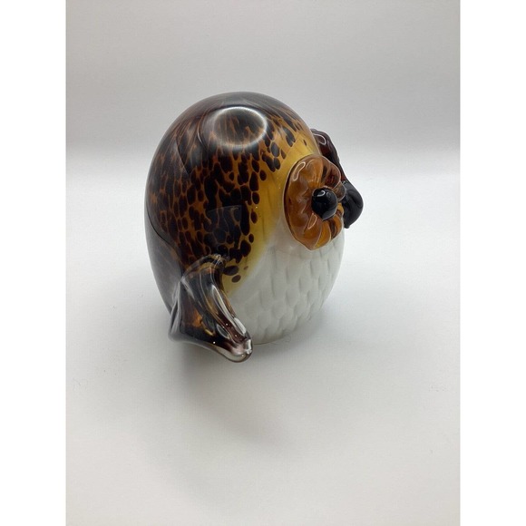 Dale Tiffany Majestic Owl Glass Art Figurine / Decorative Art Piece - Picture 2 of 7